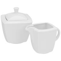 CreaTable Milch-Zuckerset Victoria weiß Porzellan Victoria - weiß - CreaTable