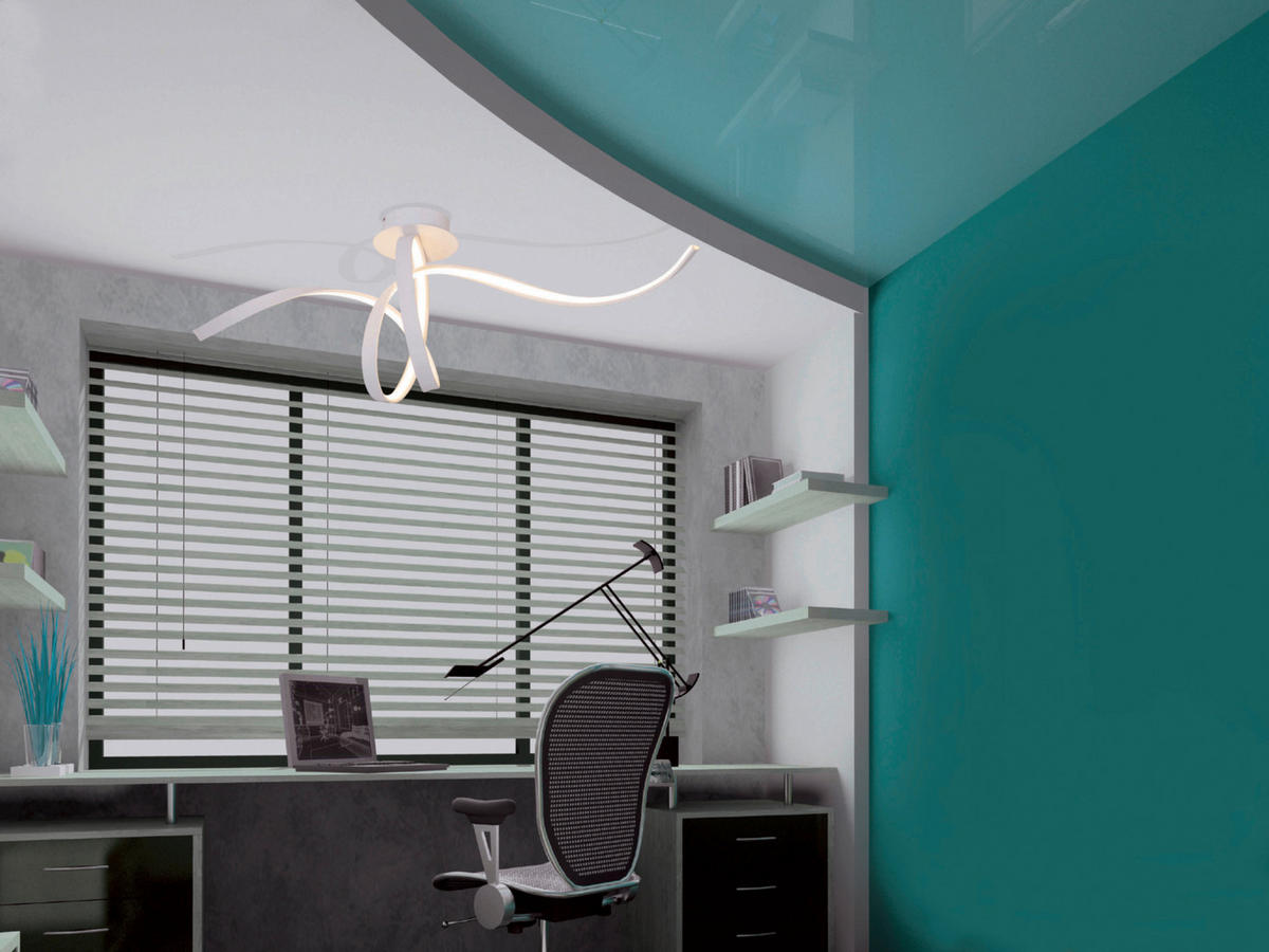 Näve Leuchten LED-Deckenleuchte weiß Kunststoff Metall B/H/T: ca. 120x42x40 cm ODRIVE - weiß (120,00/42,00/40,00cm) - Näve Leuchten