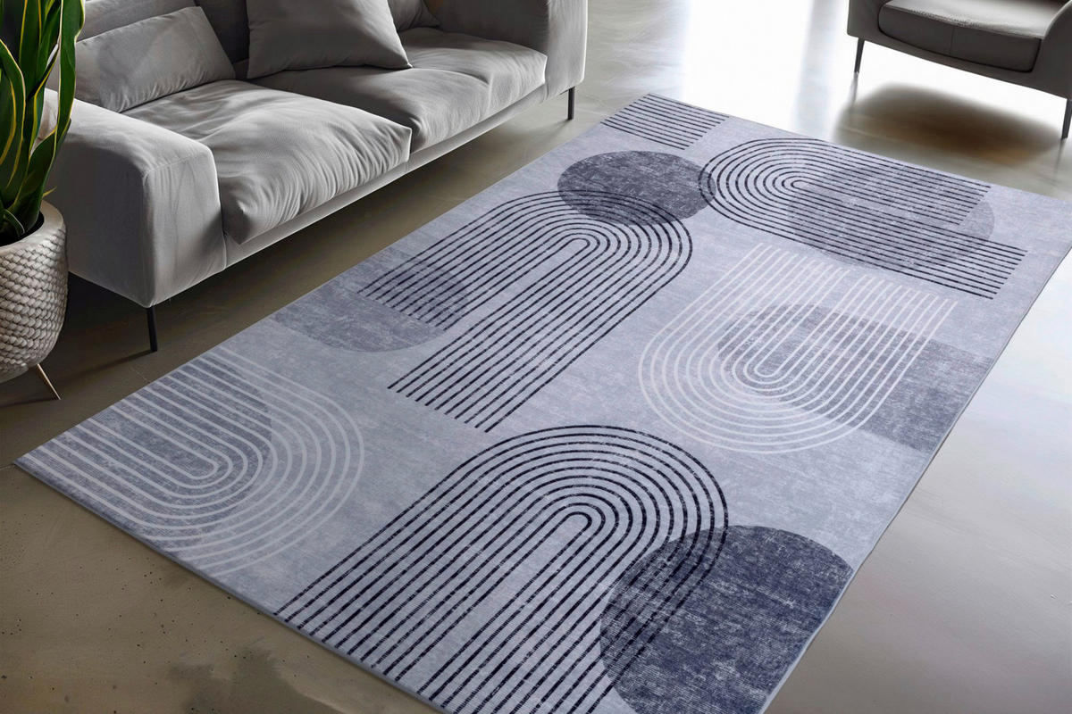 Obsession Teppich Avantgarde grau B/H/L: ca. 160x16x230 cm Avantgarde - grau (230,00/160,00/16,00cm) - Obsession