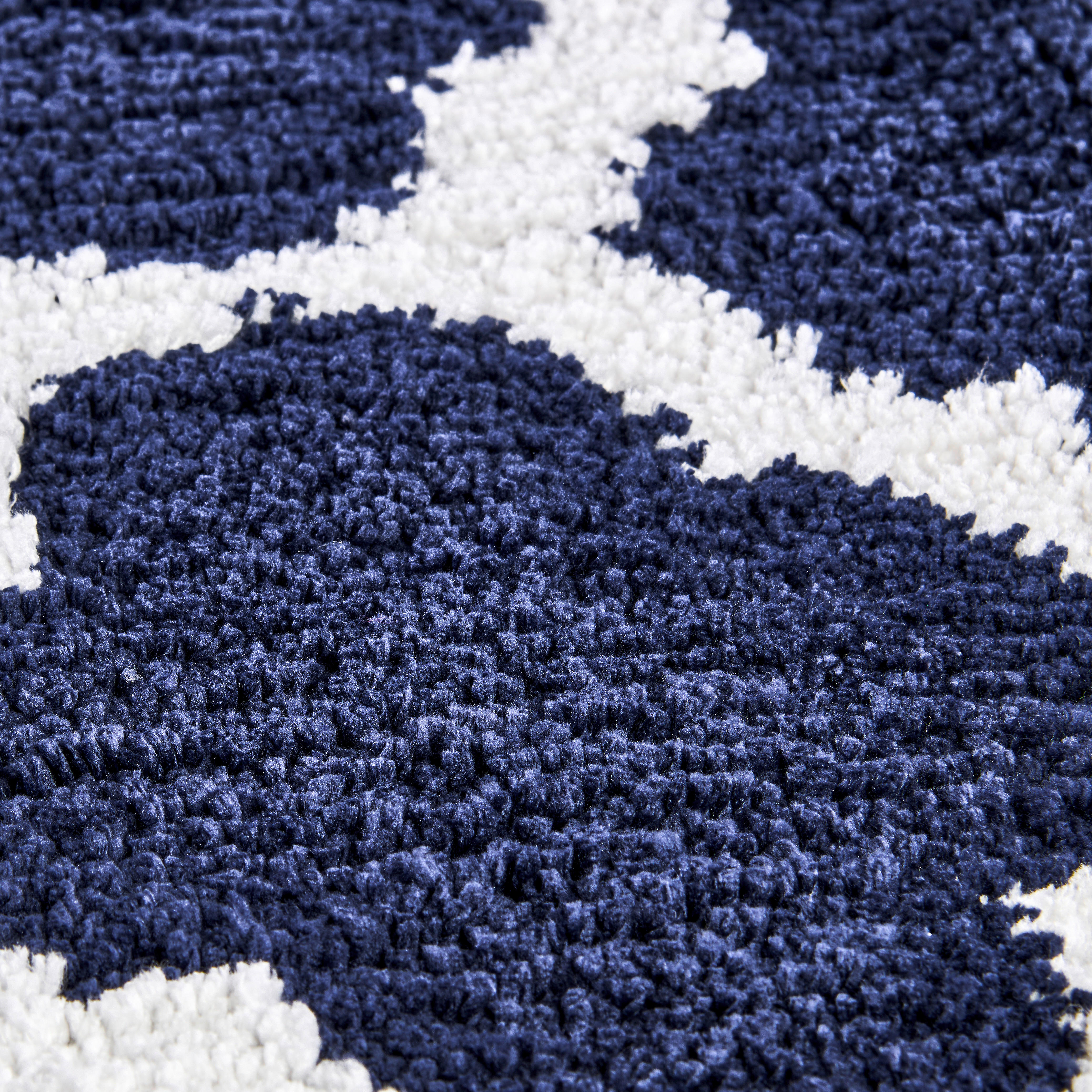 Badematte Badematte_Scandi 60x100cm - blau/weiß (60,00/100,00cm)