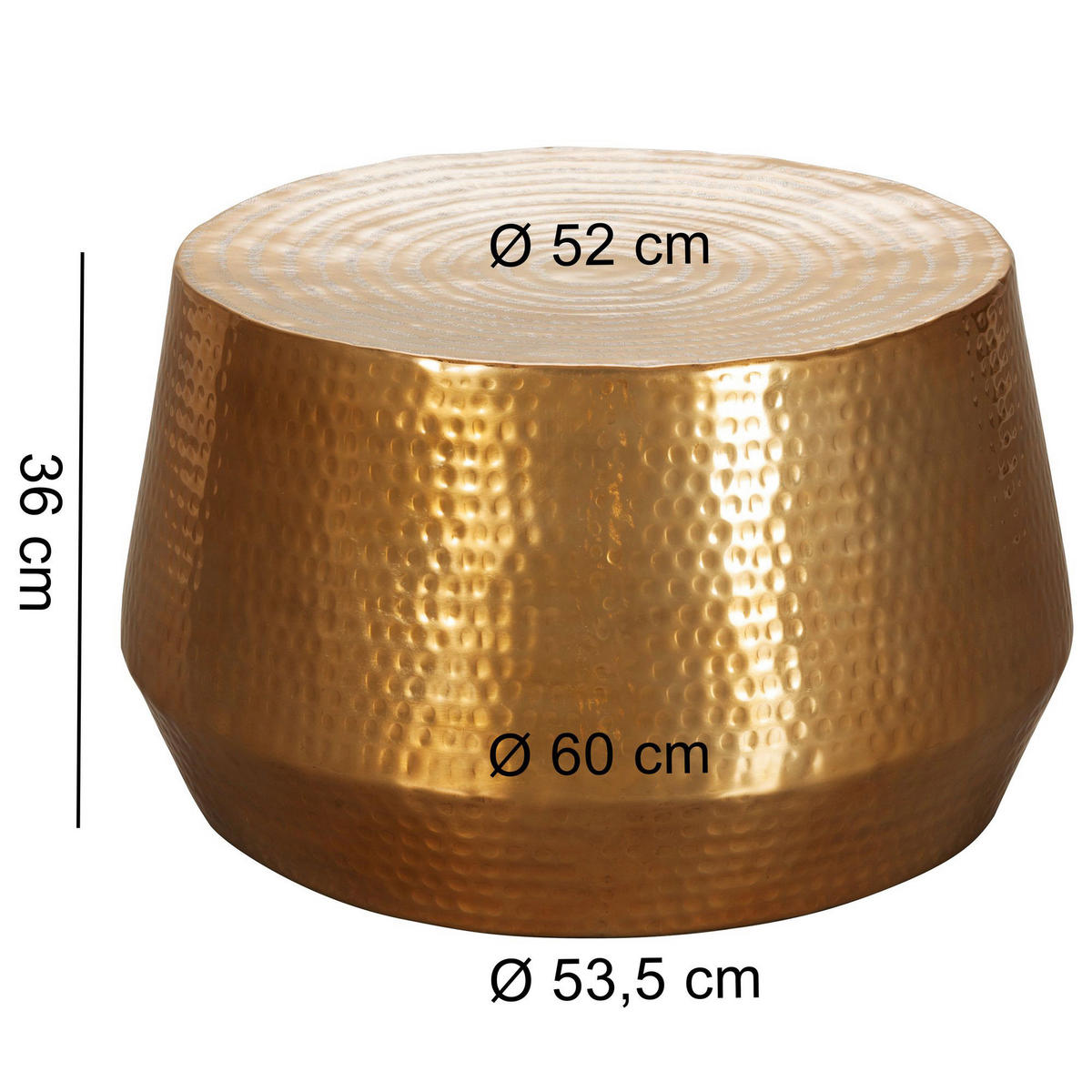 Couchtisch gold B/H/T: ca. 0x36x0 cm Couchtisch - gold (0,00/36,00/0,00cm) - Wohnling