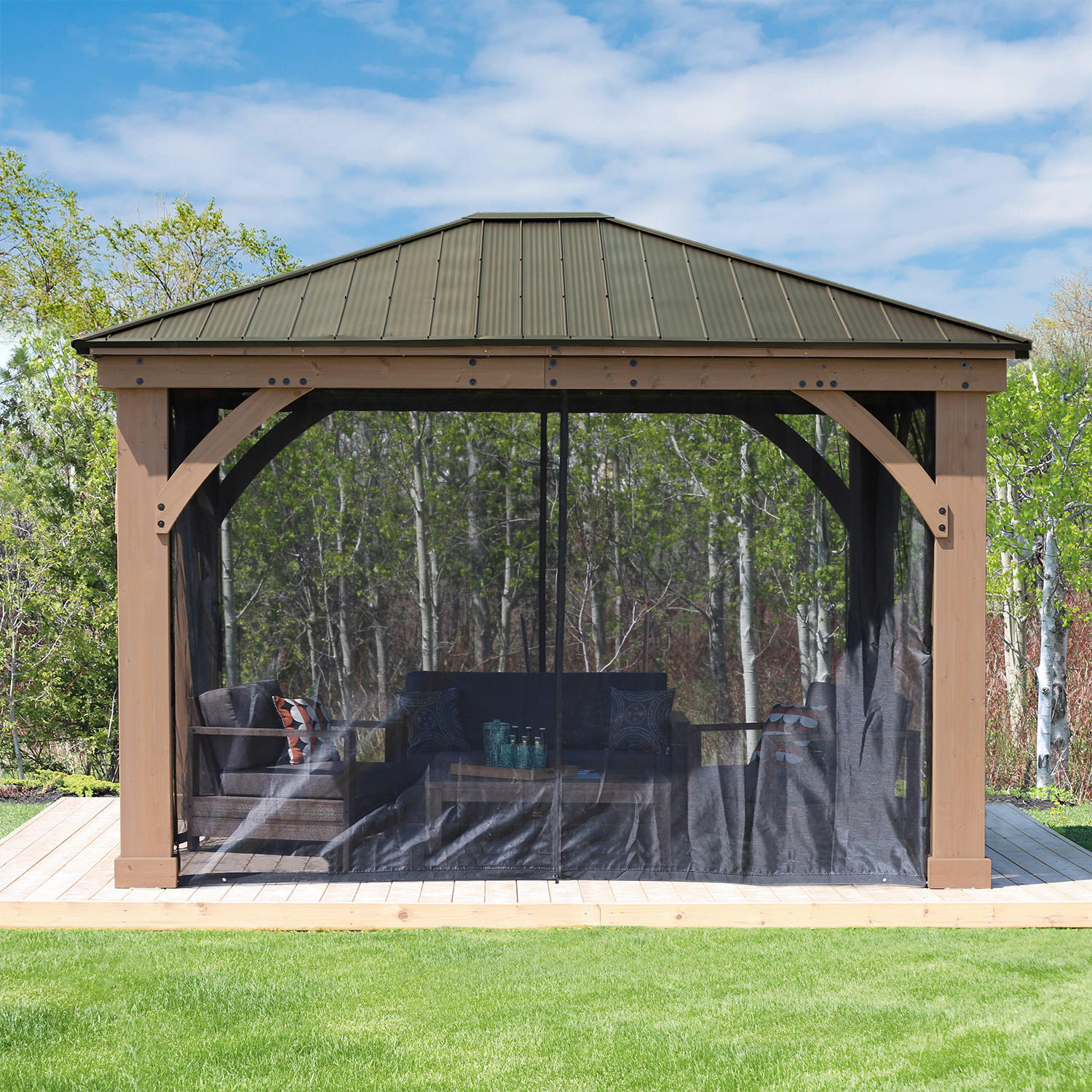 Westmann Pavillon-Moskitonetz Devon schwarz Mesh Devon - schwarz - Westmann