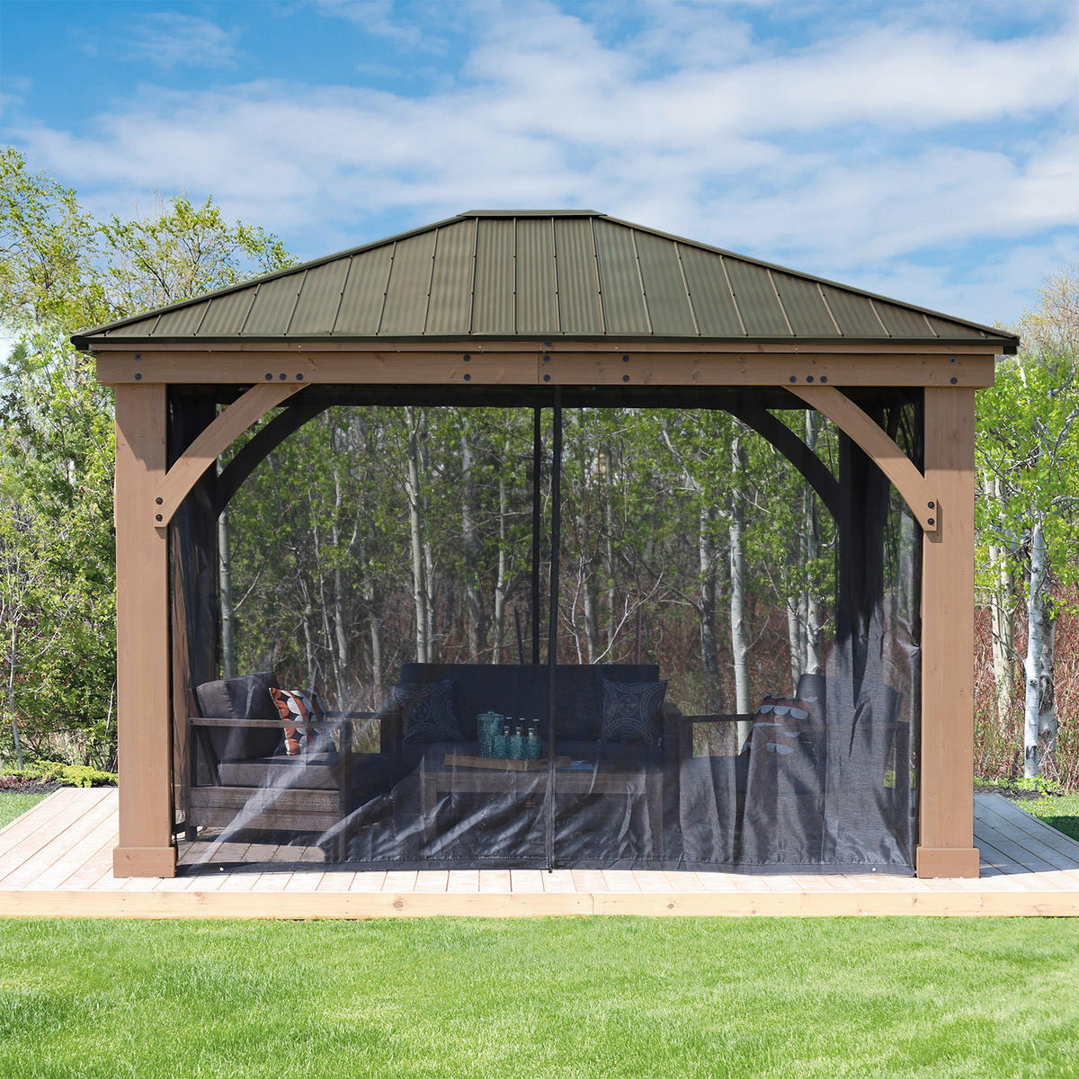 Westmann Pavillon-Moskitonetz Devon schwarz Mesh Devon - schwarz - Westmann