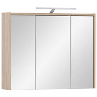 Spiegelschrank Flag Eiche hell Nachbildung B/H/T: ca. 74,5x64x16 cm Flag - Eiche (74,50/64,00/16,00cm) - Möbelpartner