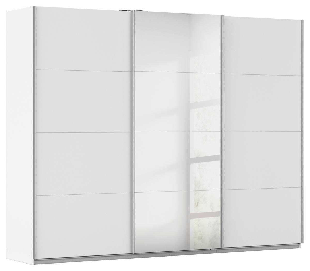 Kleiderschrank Kulmbach Alpinweiß B/H/T: ca. 271x210x62 cm Kulmbach - Alpinweiß/Alu (271,00/210,00/62,00cm)