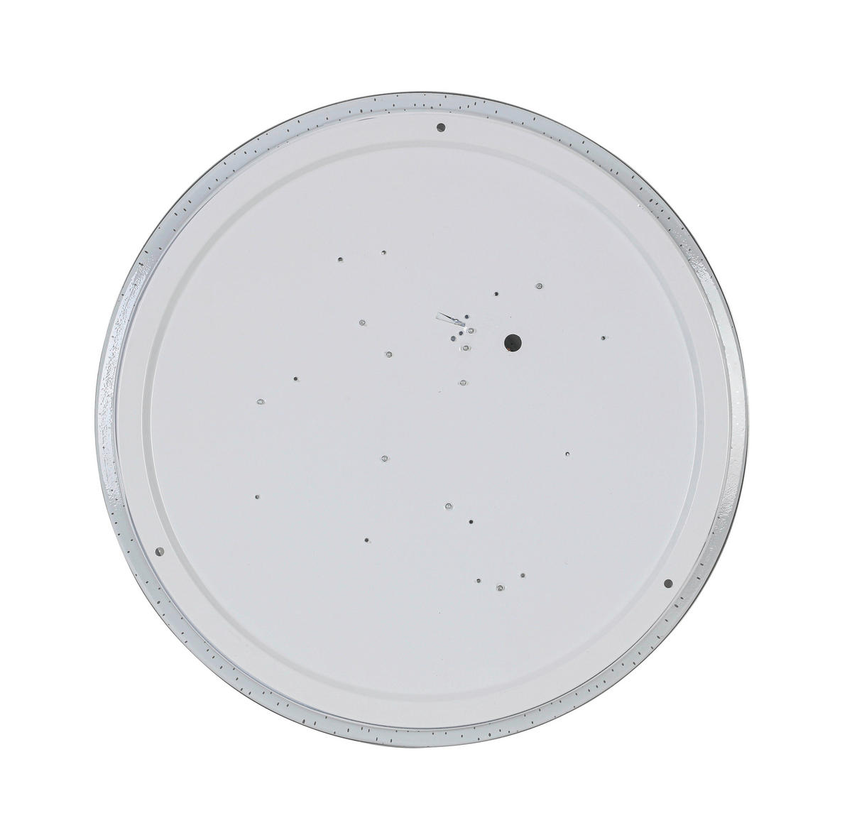 Nolo LED Deckenleuchte Chrom weiß Kunststoff Metall B/H/L: ca. 38x7,5x38 cm null 2 Brennstellen LED-Deckenleuchte_Nici - weiß/Chrom (38,00/38,00/7,50cm) - Nolo