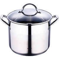 BERGNER Großraumtopf Gourmet silber Edelstahl H/D: ca. 18,5x24 cm Gourmet - silber (24,00/18,50cm) - BERGNER