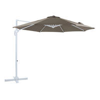 AXI Outdoor Living Ampelschirm Marisol taupe Metall B/H/L: ca. 300x235x300 cm Marisol - weiß/taupe (300,00/300,00/235,00cm) - AXI Outdoor Living
