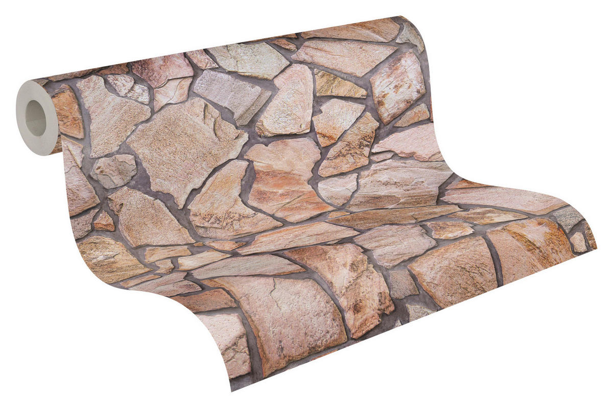 A.S.Creation Vliestapete grau beige B/H/D: ca. 53x1005x9 cm Vliestapete - beige/grau (9,00/1005,00cm) - A.S.Creation