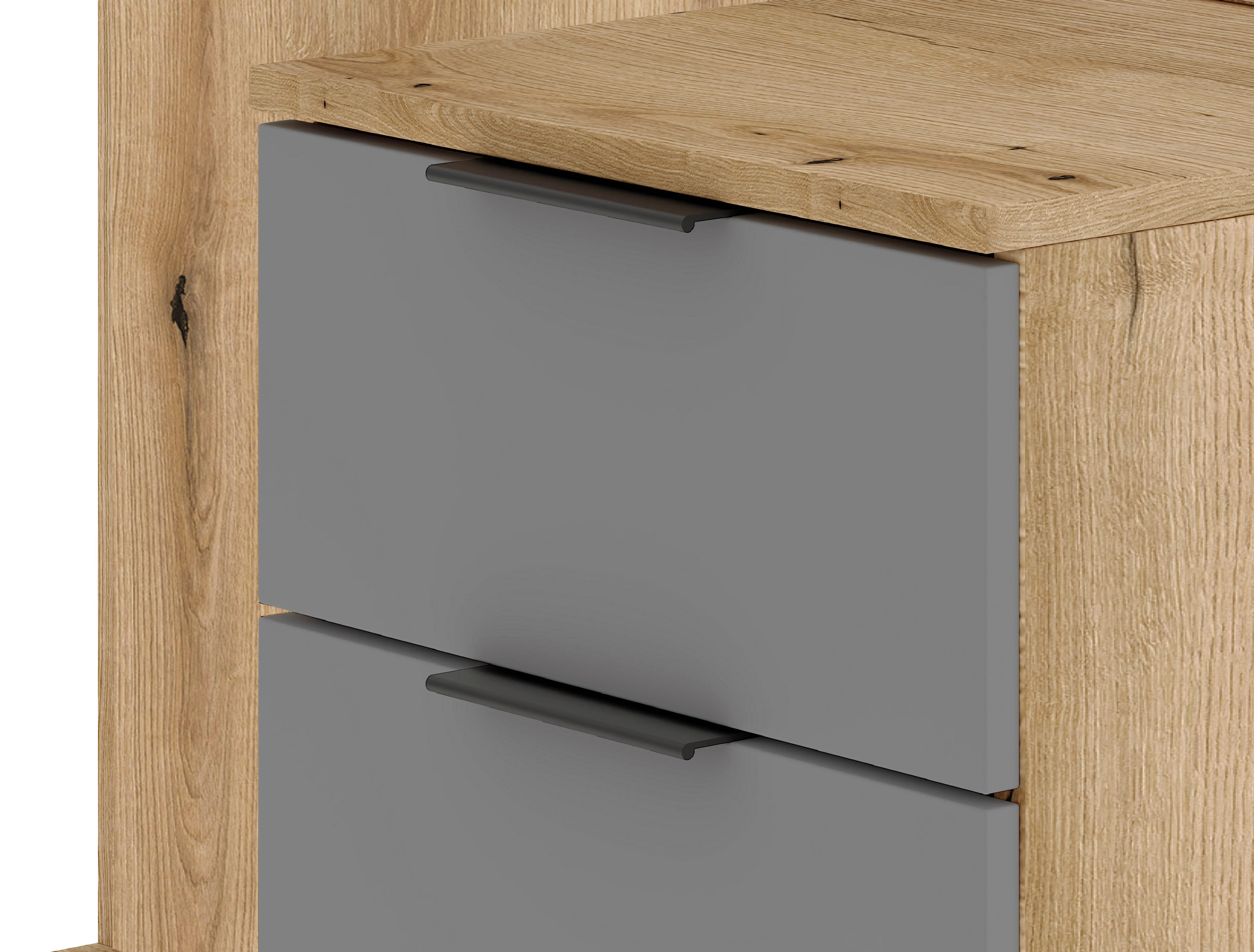 Garderobe NORDIC Eiche Artisan Nachbildung B/H/T: ca. 100x204x40 cm NORDIC - Eiche (100,00/204,00/40,00cm) - WIPMEB