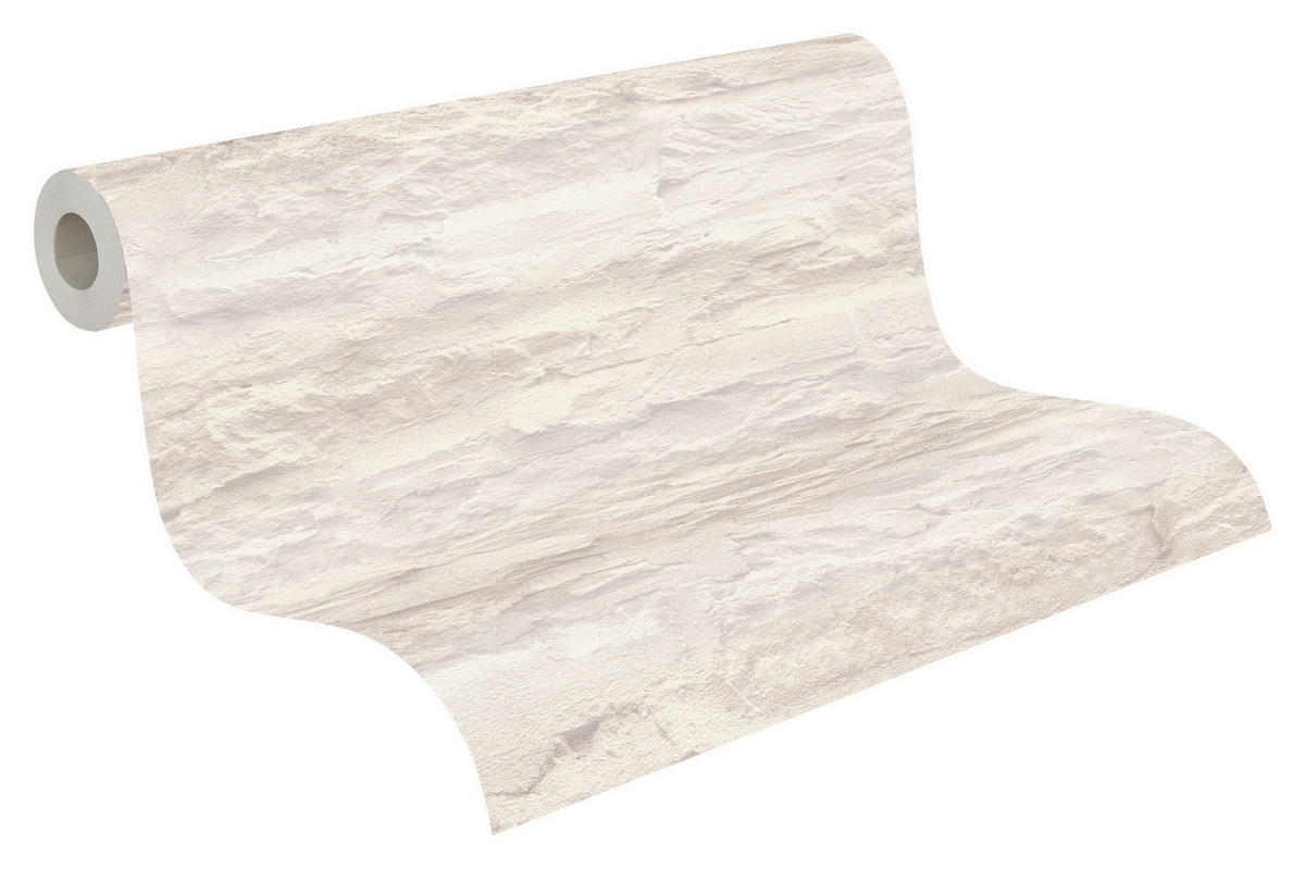 Livingwalls Vliestapete Best of Vlies Steine creme B/L: ca. 53x1005 cm Best of Vlies - creme (53,00/1005,00cm) - Livingwalls