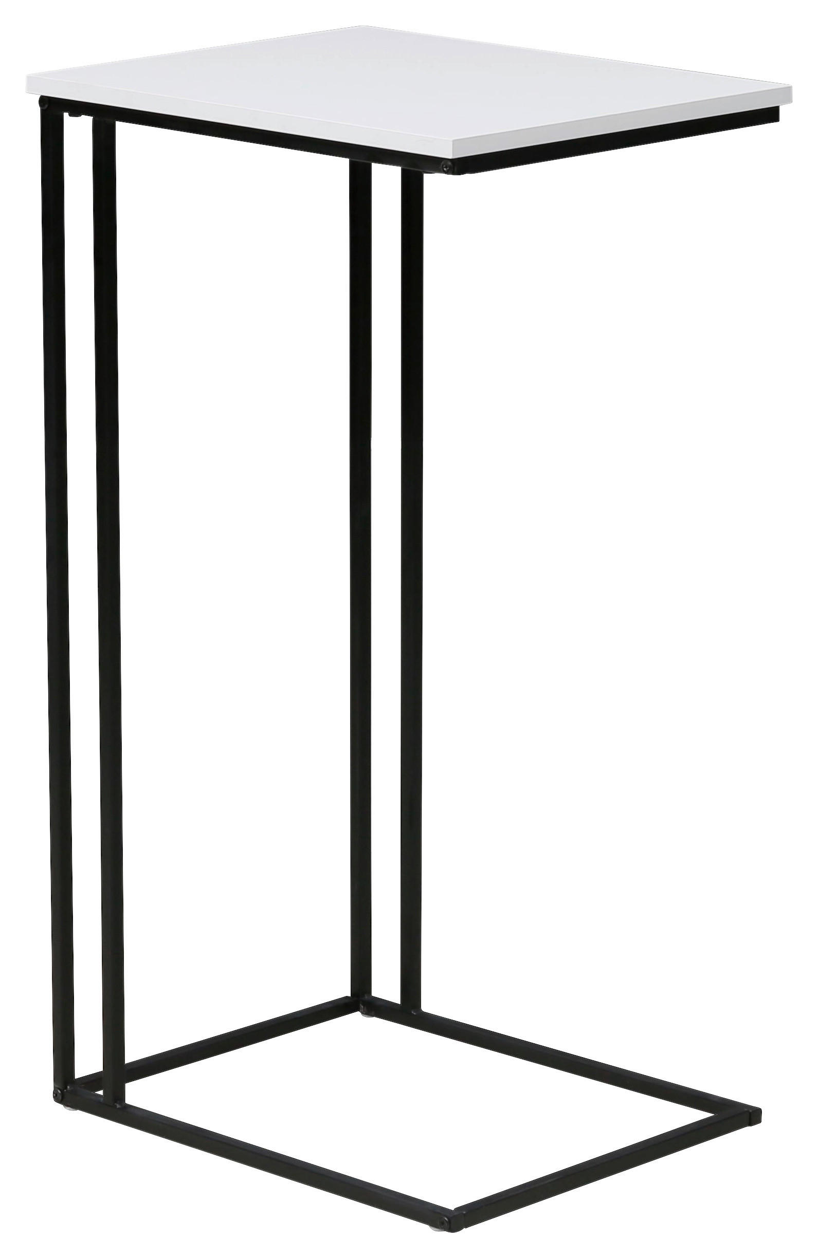 Beistelltisch Strike  B/H/T: ca. 50x91x40 cm Strike - weiß/schwarz (50,00/91,00/40,00cm)