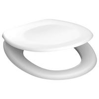 WC-Sitz WHITE weiß Duroplast B/H/T: ca. 37,1x5,5x45,6 cm WHITE - weiß (37,10/5,50/45,60cm) - SCHÜTTE