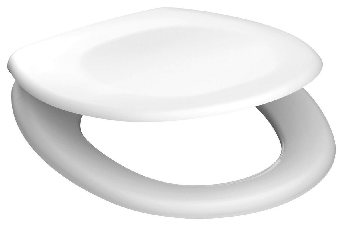 WC-Sitz WHITE weiß Duroplast B/H/T: ca. 37,1x5,5x45,6 cm WHITE - weiß (37,10/5,50/45,60cm) - SCHÜTTE