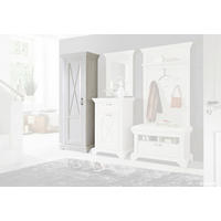 Garderobenschrank  weiß Pinie Nachbildung B/H/T: ca. 73,3x210,6x46,2 cm Kashmir_Garderobenschrank - weiß (73,30/210,60/46,20cm)