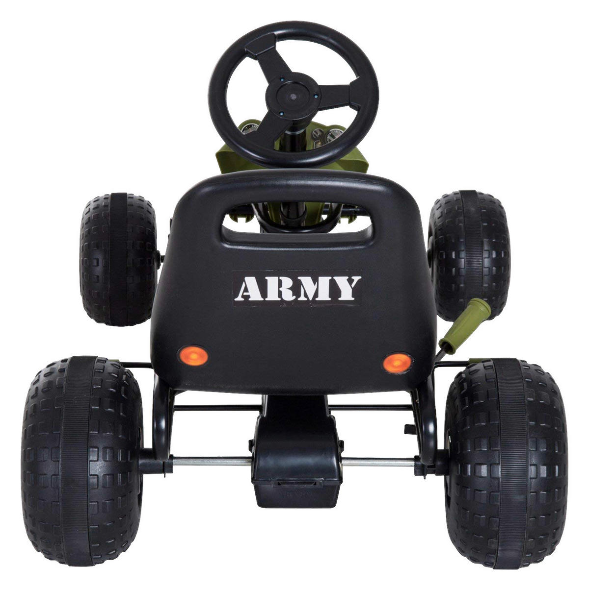 HOMCOM Kinder-Tretauto grün B/H/L: ca. 65x56x99 cm Kinder_Tretauto - schwarz/grün (99,00/65,00/56,00cm) - HOMCOM