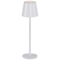 Just Light Akku-Tischleuchte EURIA 19250-16 weiß Metall Kunststoff B/H/D: ca. 11x37x11 cm 1 Brennstellen EURIA - weiß (11,00/37,00cm) - Just Light