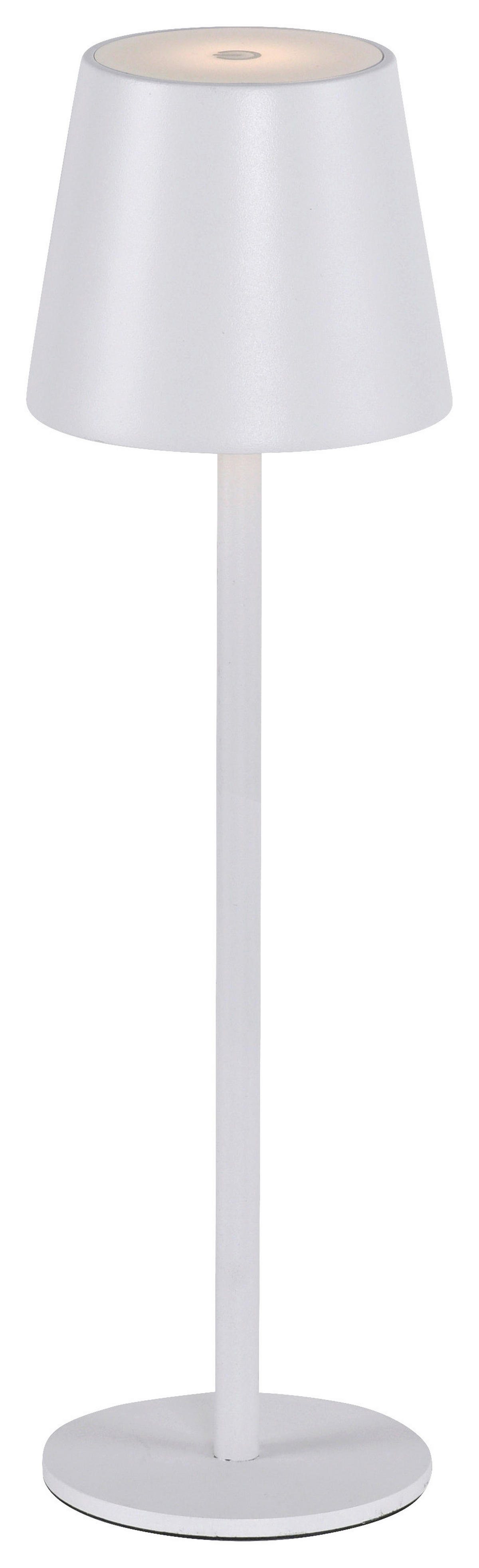 Just Light Akku-Tischleuchte EURIA 19250-16 weiß Metall Kunststoff B/H/D: ca. 11x37x11 cm 1 Brennstellen EURIA - weiß (11,00/37,00cm) - Just Light