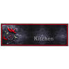Küchenläufer Cook&Wash rot B/L: ca. 50x150 cm Cook&Wash - rot/schwarz (50,00/150,00cm)