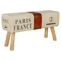Wohnling Sitzbank beige B/H/T: ca. 91x51x30 cm Sitzbank - beige (91,00/51,00/30,00cm) - Wohnling