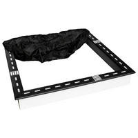 Sunny Sandkasten Sandy schwarz Holz B/H/L: ca. 127x17x127 cm Sandy - weiß/schwarz (127,00/127,00/17,00cm) - Sunny