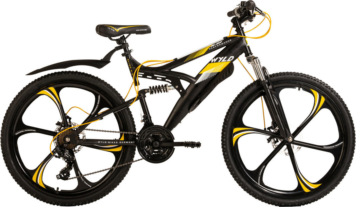 WYLD Mountain-Bike Bliss BLISS 3.0 26 Zoll Rahmenhöhe 47 cm 21 Gänge schwarz schwarz ca. 26 Zoll Bliss - schwarz - WYLD