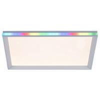 Just Light LED-Deckenleuchte GALACTICA 15556-16 weiß Kunststoff B/H/T: ca. 45x6,5x45 cm 2 Brennstellen GALACTICA - weiß (45,00/6,50/45,00cm) - Just Light