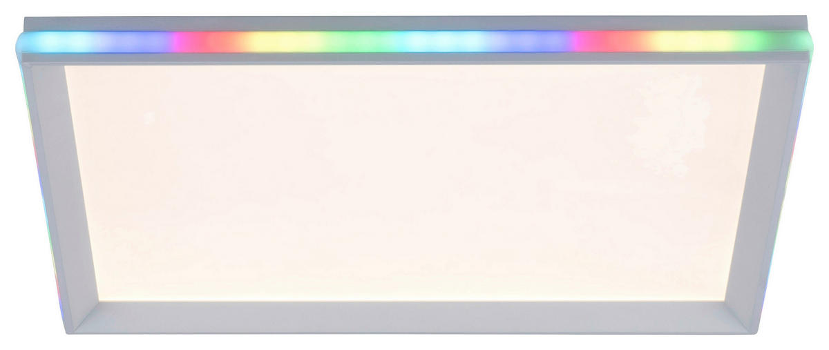 Just Light LED-Deckenleuchte GALACTICA 15556-16 weiß Kunststoff B/H/T: ca. 45x6,5x45 cm 2 Brennstellen GALACTICA - weiß (45,00/6,50/45,00cm) - Just Light