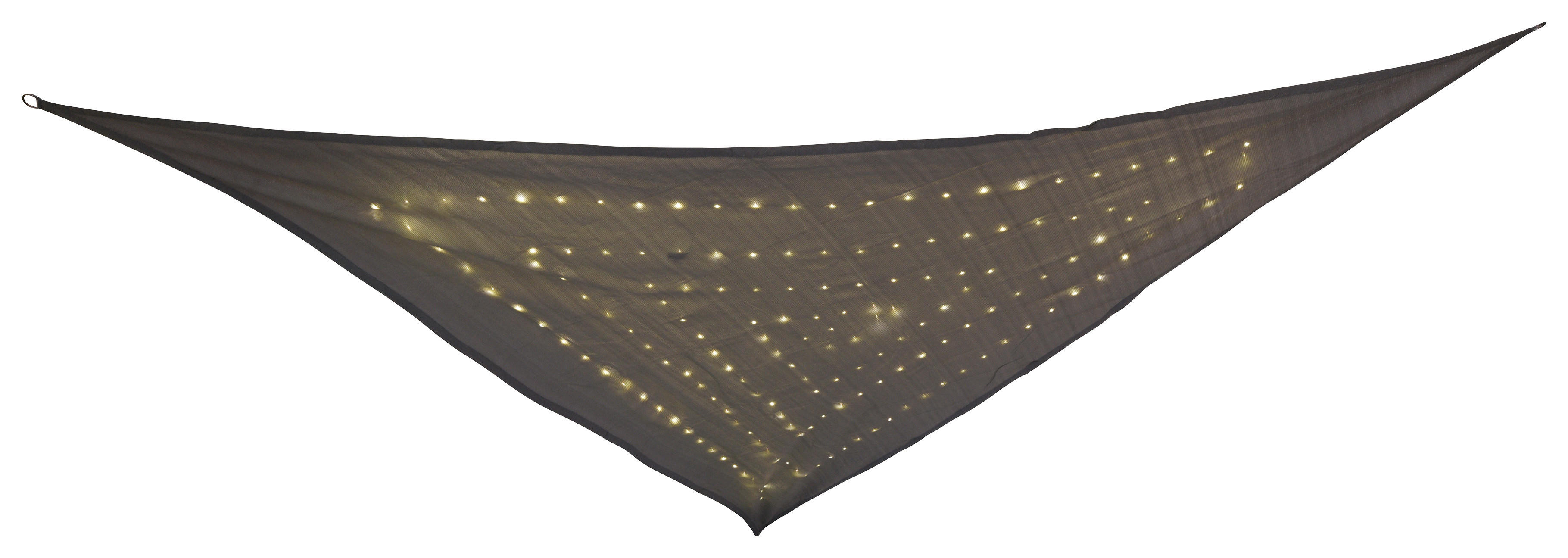 LED-Solar-Sonnensegel 8614815 dunkelgrau Kunststoff Polypropylen B/H/T: ca. 360x0,3x360 cm