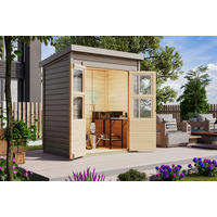 Karibu Gartenhaus Tony 0 grau B/H/T: ca. 182x219x126 cm Tony 0 - grau (182,00/219,00/126,00cm) - Karibu