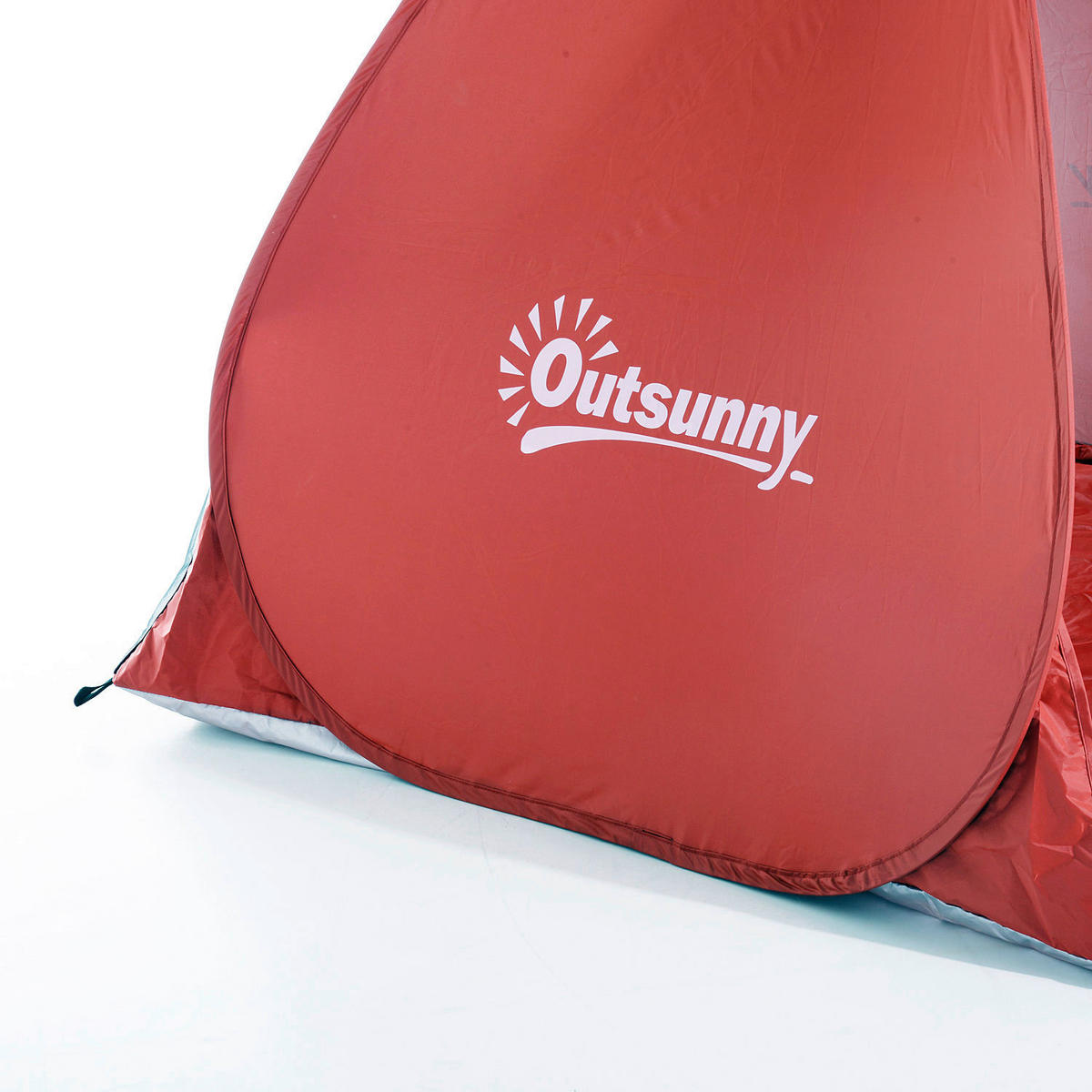 Outsunny Pop-Up Zelt rot Polyester-Mischgewebe B/H/L: ca. 200x115x150 cm Pop-Up_Zelt_für_2_Personen - rot (150,00/200,00/115,00cm) - Outsunny
