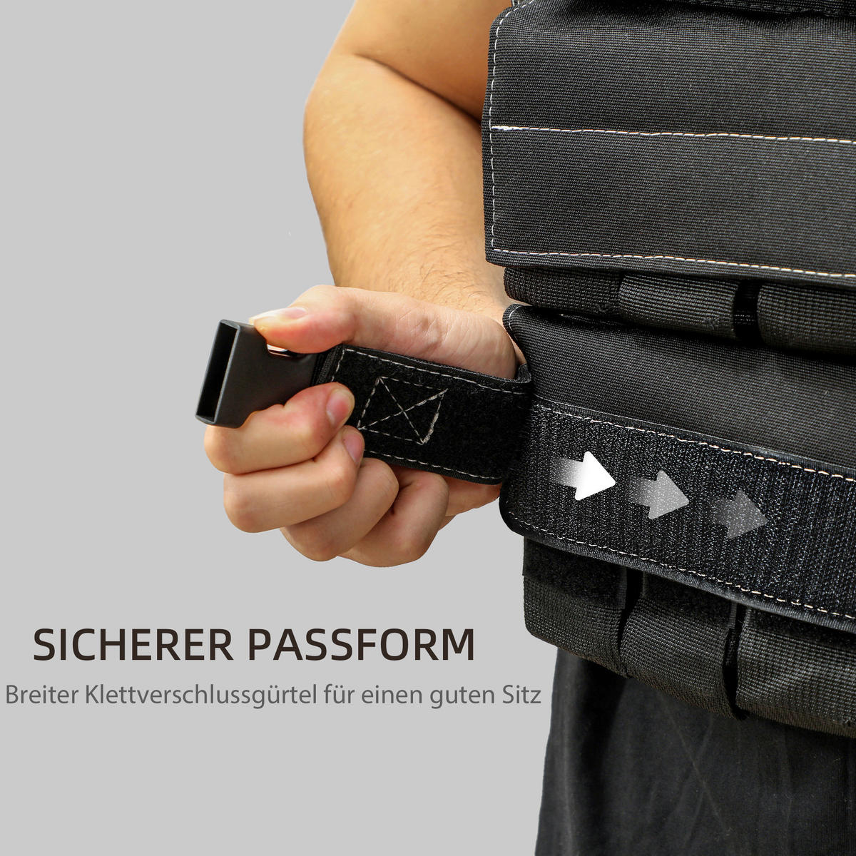 SPORTNOW Gewichtsweste schwarz Metall B/H/L: ca. 40x0,1x50 cm Gewichtsweste - schwarz (50,00/40,00/0,10cm) - SPORTNOW