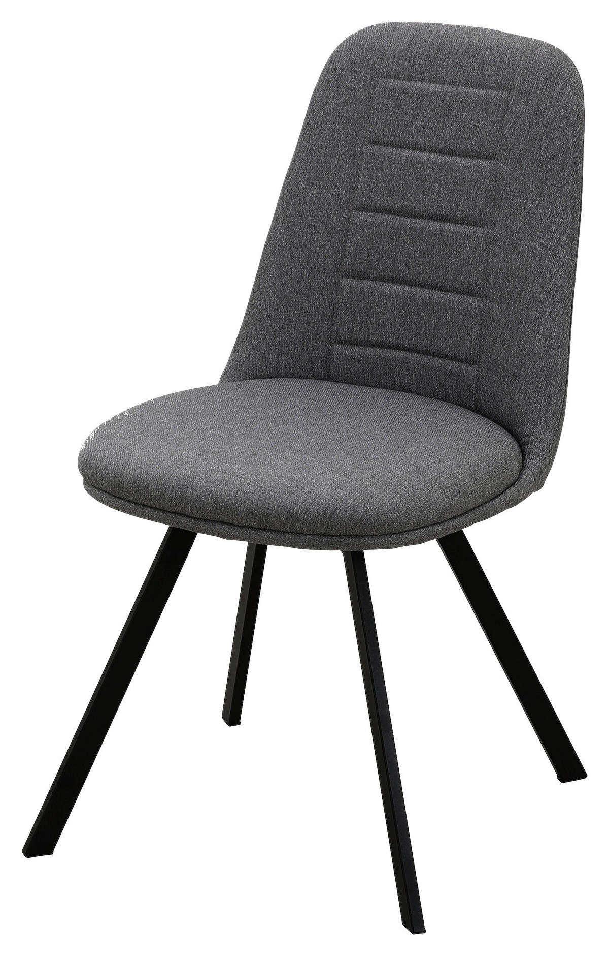 Stuhl CORA anthrazit Microfaser B/T: ca. 56,5x85 cm CORA - schwarz/anthrazit (56,50/85,00cm)