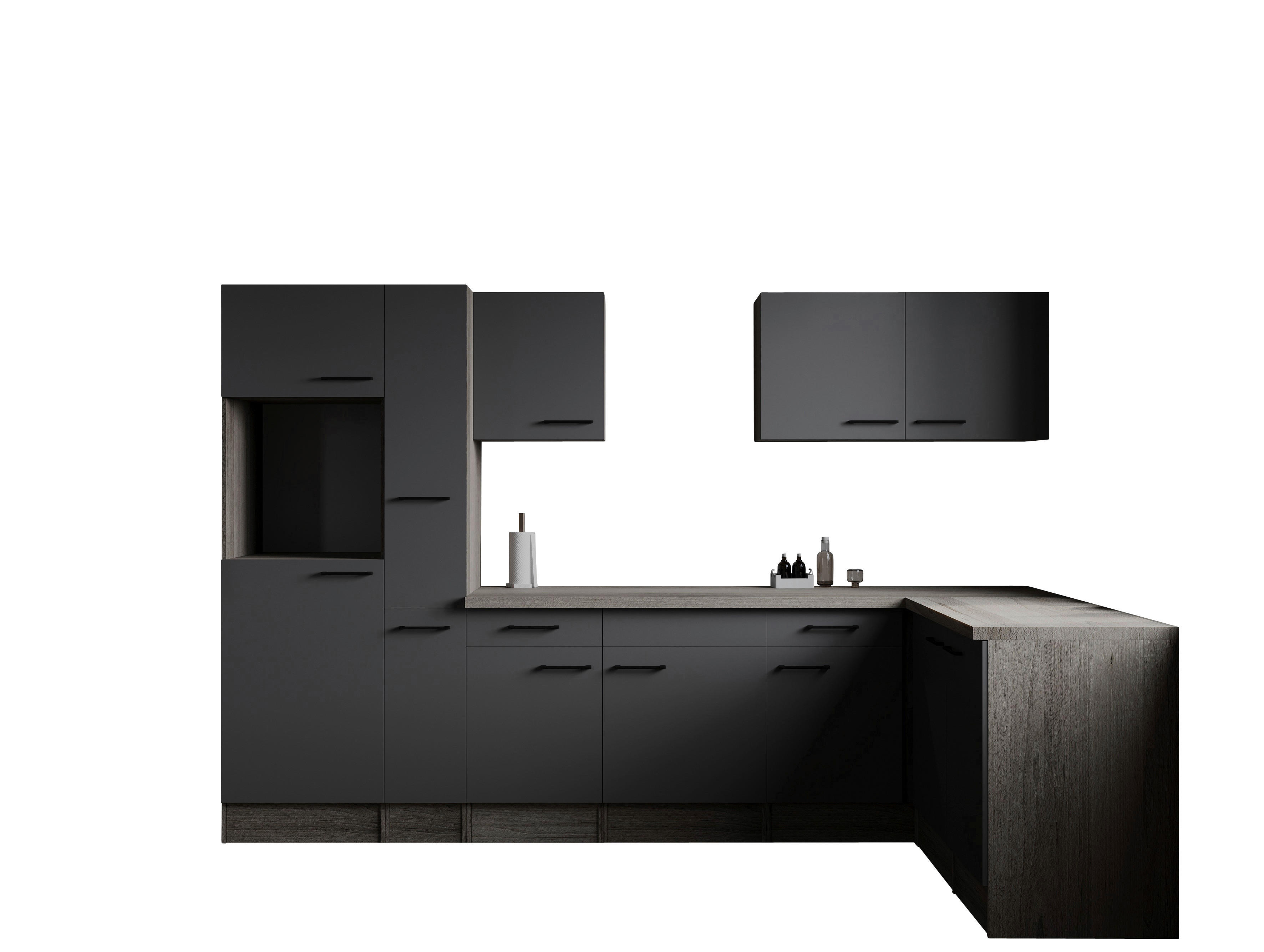 Winkelküche Oliver B/H/T: ca. 310x205x172 cm Oliver - Eiche/grau (310,00/205,00/172,00cm) - Respekta