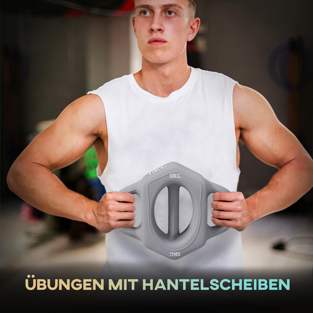 SPORTNOW Hantel grau Edelstahl B/H/L: ca. 20x25x6 cm Hantel - grau (6,00/20,00/25,00cm) - SPORTNOW
