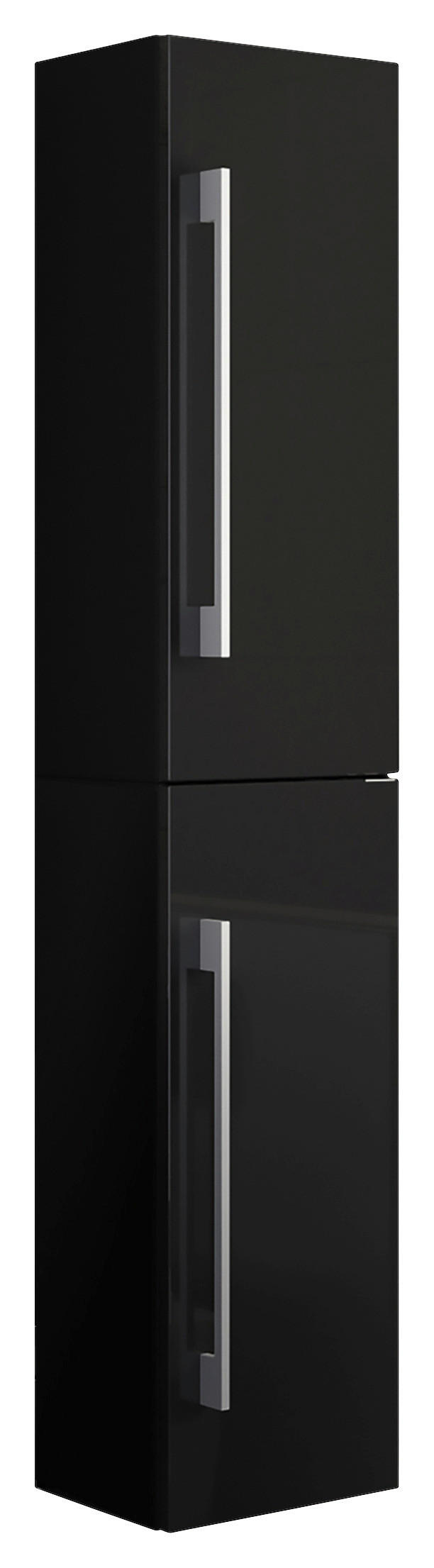 Hochschrank Badinos schwarz B/H/T: ca. 33x150x22 cm Badinos - schwarz (33,00/150,00/22,00cm) - VCM Möbel