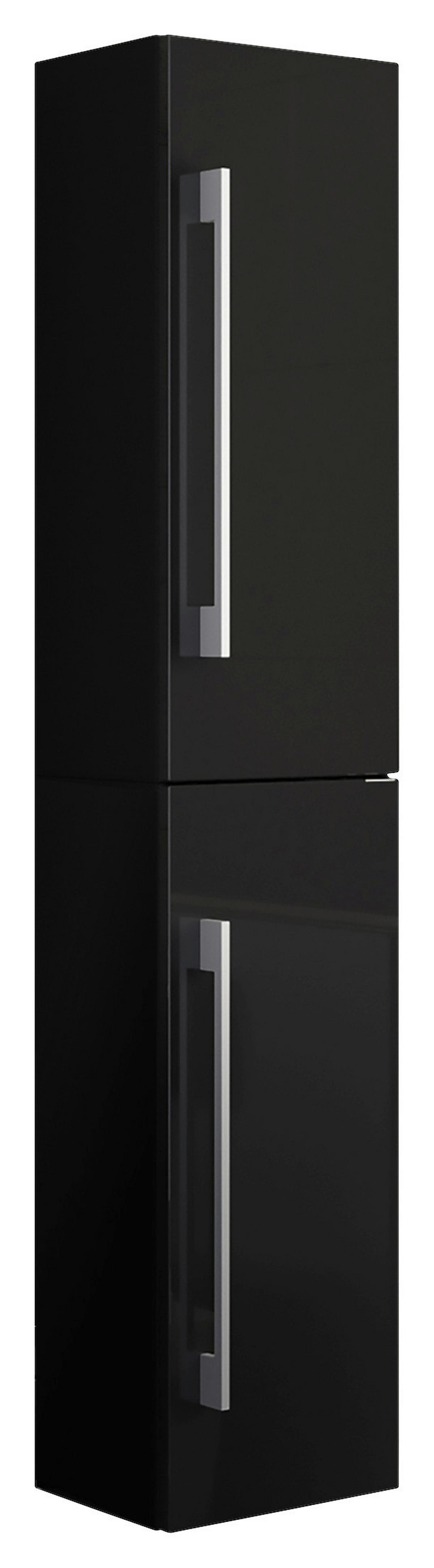Hochschrank Badinos schwarz B/H/T: ca. 33x150x22 cm Badinos - schwarz (33,00/150,00/22,00cm) - VCM Möbel