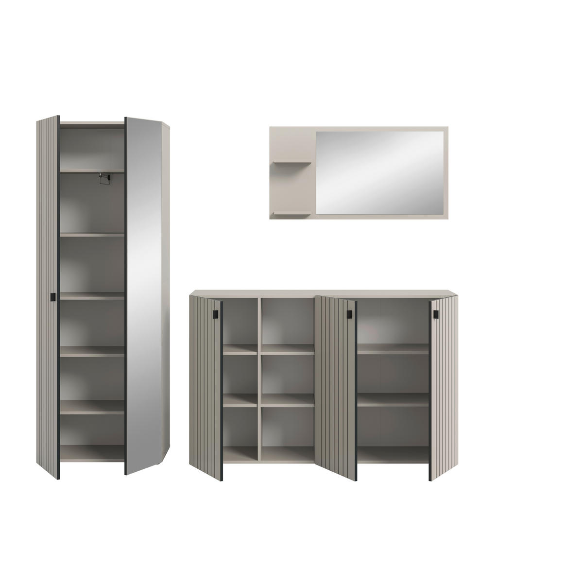 Garderobenset STATION Cashmere B/H/T: ca. 235x192x37 cm STATION - Cashmere (235,00/192,00/37,00cm) - xonox.home