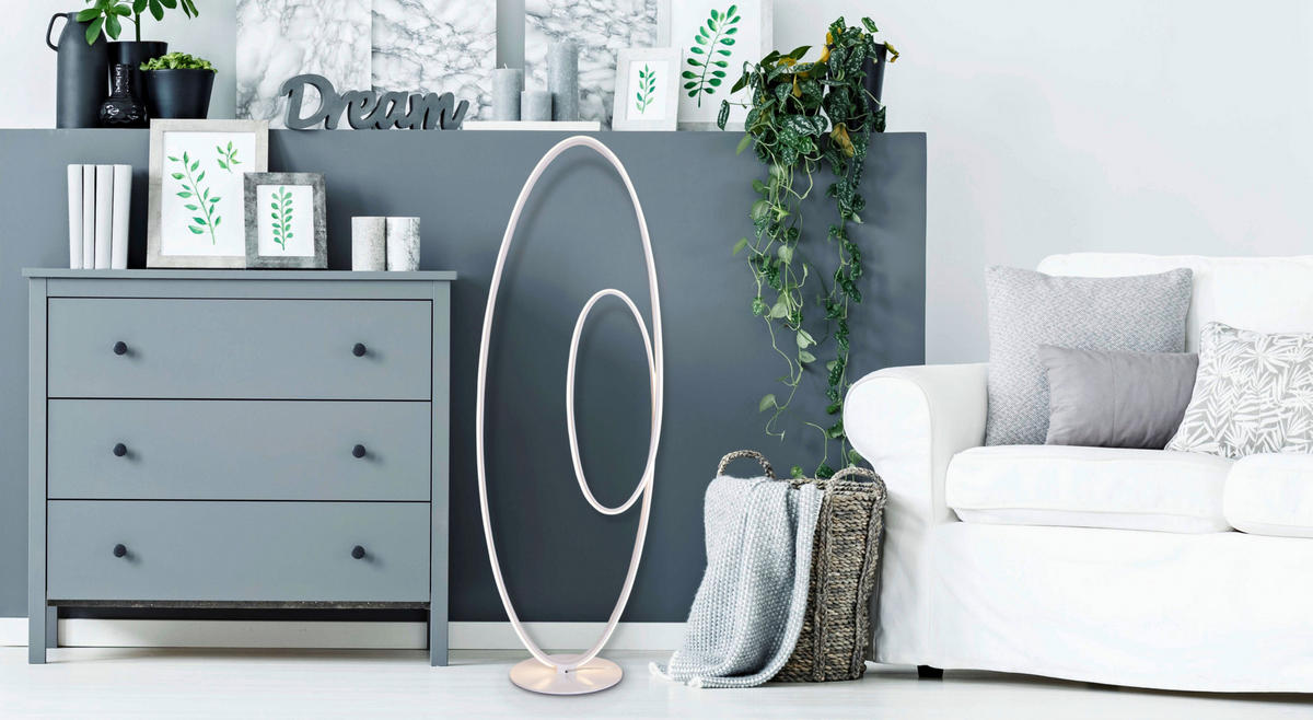 Näve Leuchten LED-Leuchten 2089923 weiß Kunststoff Metall B/H/T: ca. 25x120x40 cm 1 Brennstellen Odrive - weiß (25,00/120,00/40,00cm) - Näve Leuchten