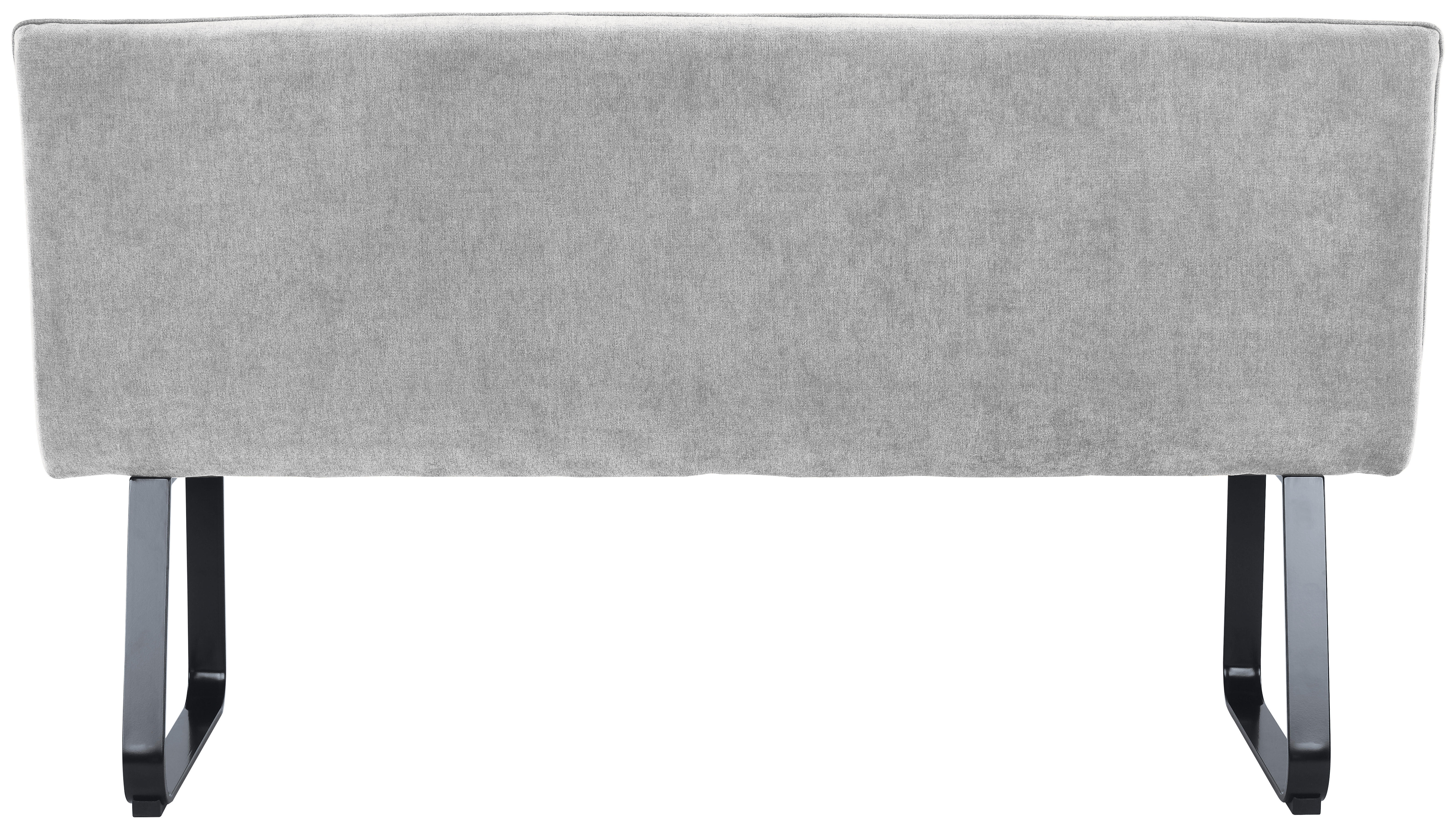Bank TALEA hellgrau schwarz B/H/T: ca. 160x92x59 cm TALEA - hellgrau/schwarz (160,00/92,00/59,00cm) - byLIVING