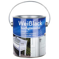 POCOline Weißlack weiß hochglänzend ca. 2 l Weißlack 2l - weiß (2,00l) - POCOline