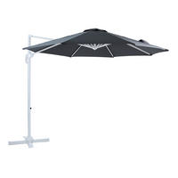 AXI Outdoor Living Ampelschirm Marisol grau Metall B/H/L: ca. 300x235x300 cm Marisol - weiß/grau (300,00/300,00/235,00cm) - AXI Outdoor Living