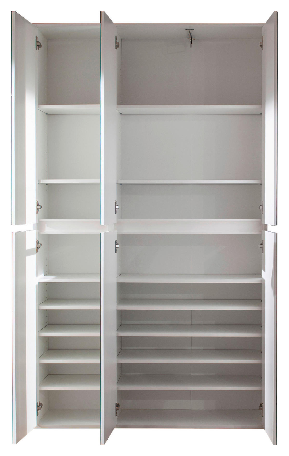 Garderobenschrank Mirror weiß B/H/T: ca. 111x191x34 cm Mirror - weiß (111,00/191,00/34,00cm) - Trendteam