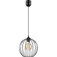 Lamkur Pendelleuchte ZOYA 45160 schwarz Stahl H/L: ca. 86x24 cm E27 1 Brennstellen Zoya - schwarz (24,00cm) - Lamkur