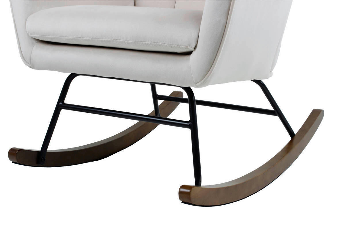 Schaukelstuhl Bryana 100 beige B/H/T: ca. 88x97x68 cm Bryana 100 - braun/beige (88,00/97,00/68,00cm) - 360 Living