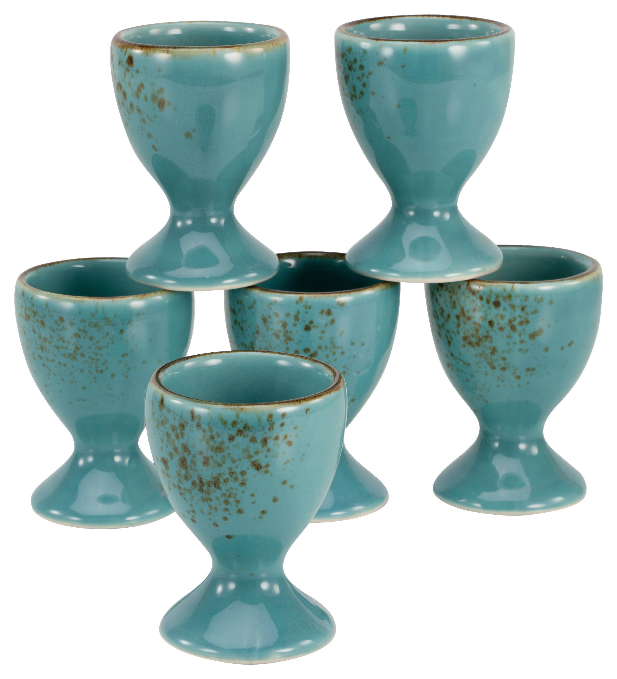 CreaTable Eierbecher NATURE COLLECTION türkis Steinzeug NATURE COLLECTION - türkis - CreaTable