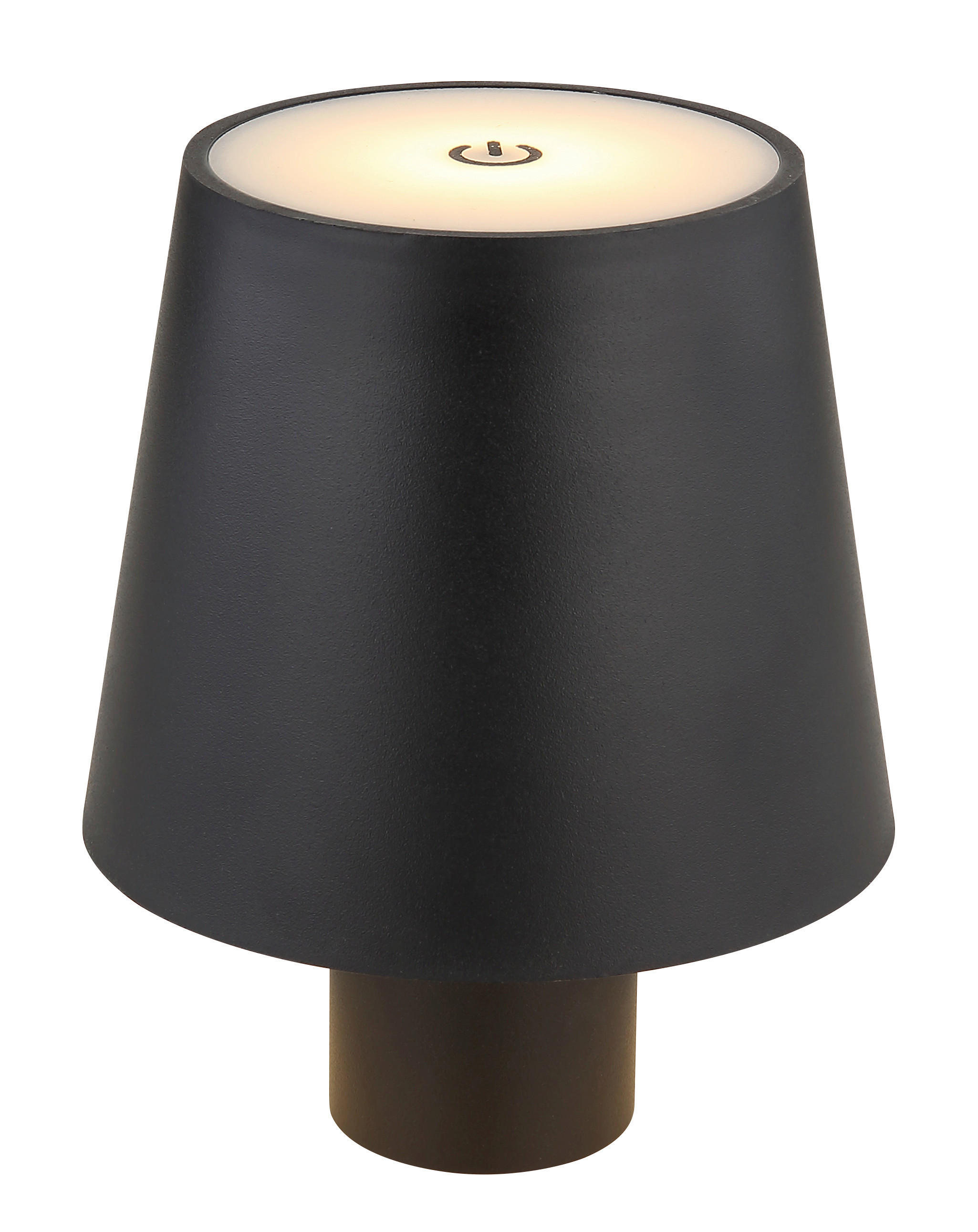 GLOBO LED-Tischleuchte schwarz Opal Kunststoff H/D: ca. 13x10,6 cm VANNIE - schwarz/Opal (10,60/13,00cm) - GLOBO