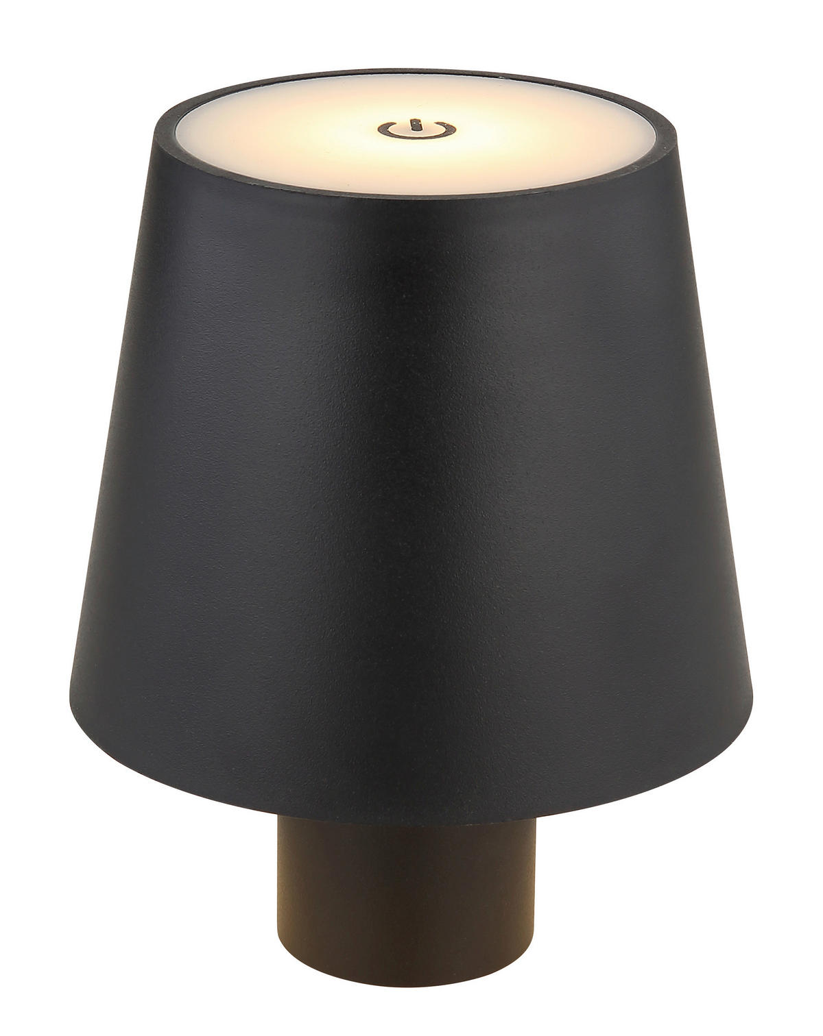 GLOBO LED-Tischleuchte schwarz Opal Kunststoff H/D: ca. 13x10,6 cm VANNIE - schwarz/Opal (10,60/13,00cm) - GLOBO