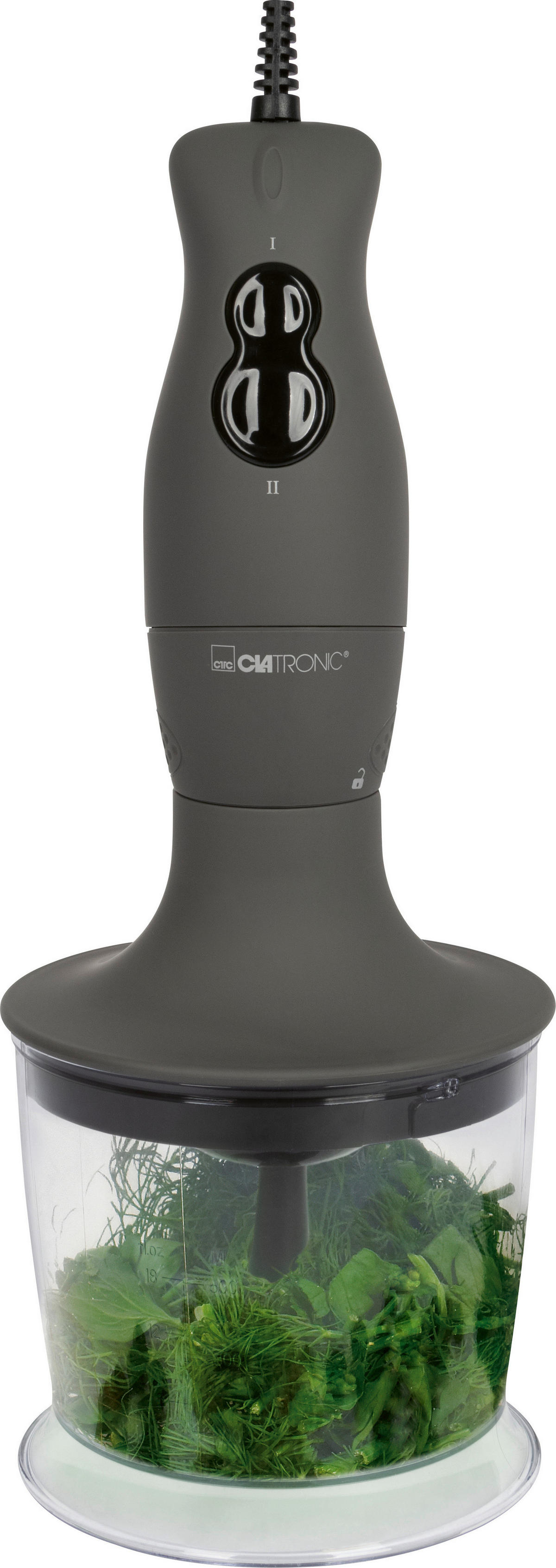 CLATRONIC Stabmixerset SMS 3777 schwarz Edelstahl B/H/T: ca. 16x37x15 cm Stabmixerset - schwarz (16,00/37,00/15,00cm) - CLATRONIC
