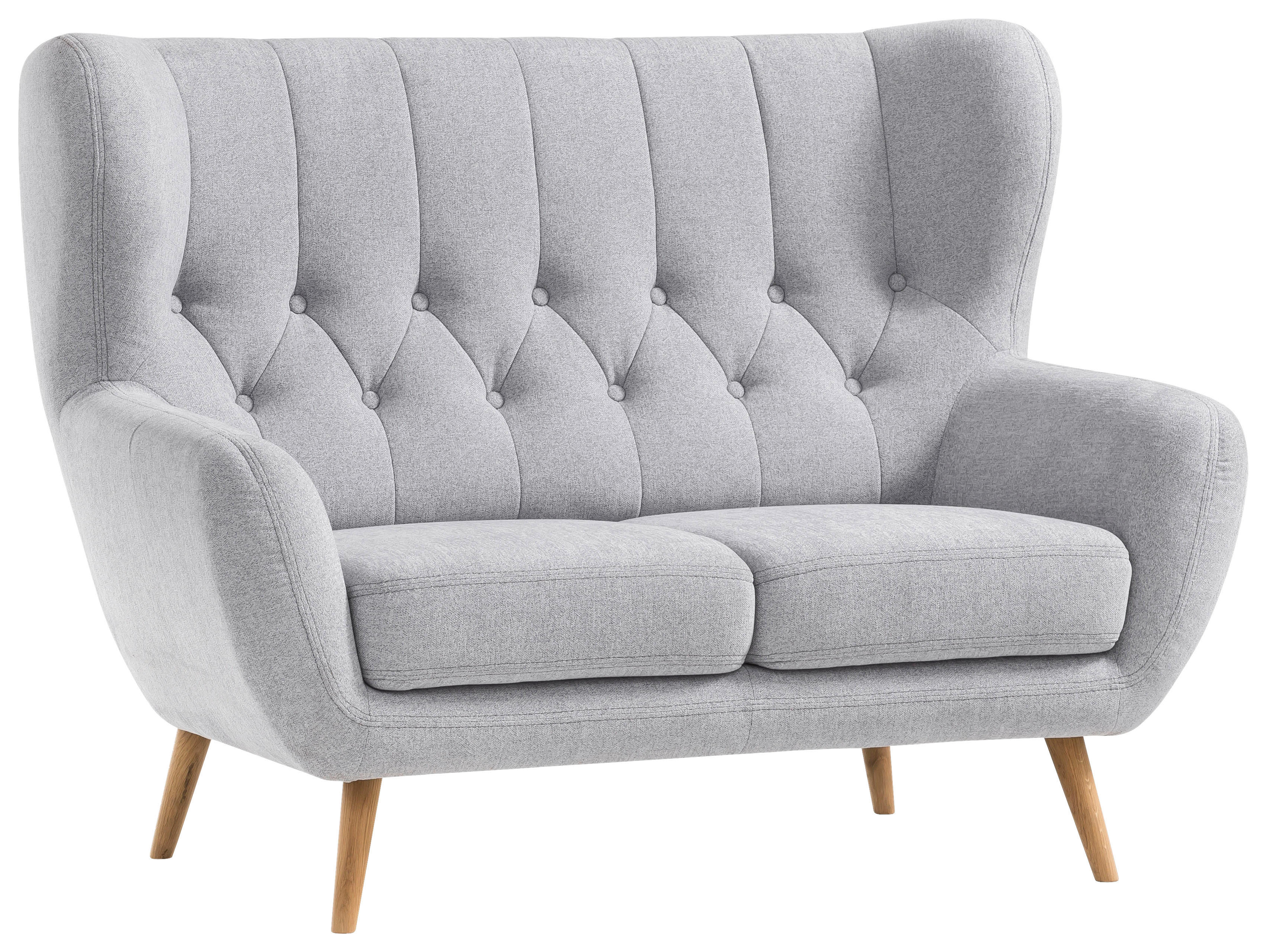 Sofa hellgrau B/H/T: ca. 137x101x95 cm Falun_2_Sofa_2-sitzig - hellgrau (137,00/101,00/95,00cm)
